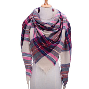 Over Sized Cashmere Blended Scarf/Shawl