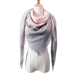 Over Sized Cashmere Blended Scarf/Shawl