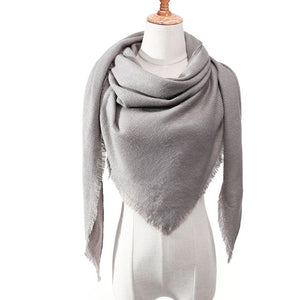 Over Sized Cashmere Blended Scarf/Shawl