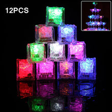 Load image into Gallery viewer, 12 LED Water Activated Ice Cubes