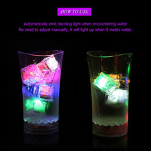 Load image into Gallery viewer, 12 LED Water Activated Ice Cubes